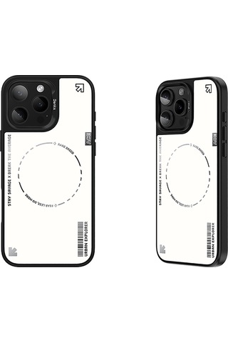 Apple iPhone 16 Pro Uyumlu Kılıf Magsafe Şarj Özellikli Benks Dynamic Basis Kapak Beyaz