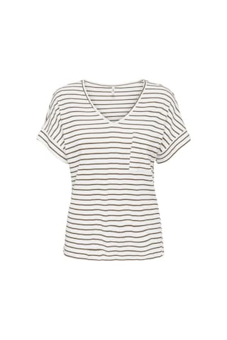 Only Onlıben S/s Moster V-neck Glıtter Topjrs Beyaz