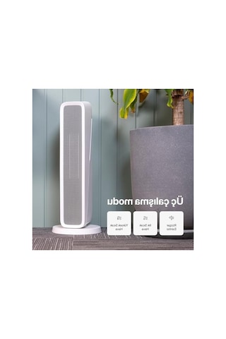 Xenon Smart Fanlı Isıtıcı 2000w Akıllı Isıtıcı Wi-fi Mobil Kontrollü Kule Tipi Ptc Seramik Çocuk Kilidi Ve Devrilme Korumalı Salınımlı X7440