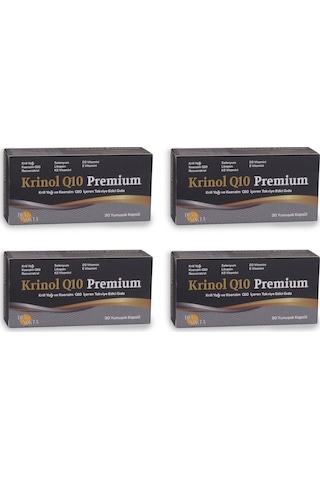 Krinol Q10 Premium - Krill Yağı ve Koenzim Q10 - 30 Kapsül-4 Kutu Krinol Q10 Premium - Krill Yağı ve Koenzim Q10 - 30 Kapsül-4 Kutu