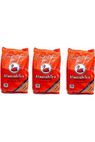 Alwazah Tea Swan Brand Pure Ceylon Dökme Çay 3 x 400 G