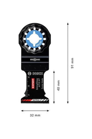 Bosch Expert Metalmax Aız 32 Aıt Çok Fonksiyonlu Makine Bıçağı 40 X 32 Mm - 2608900014