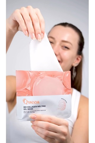Bio Collagen Melting Gel Mask Kolajen & Hyaluronik Asit Nemlendirici Yüz Maskesi 4'lü Paket
