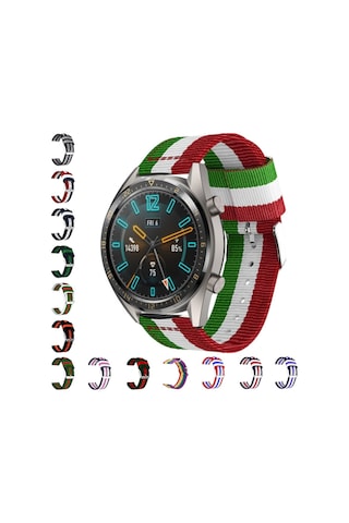 22Mm Gear S3 Watch 4 -Gt2 Gt2E 46Mm Kayış Kordon Nylon Watch 3 4