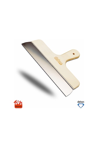 Dekor Eğri Saplı Ispatula Spatula 40 CM