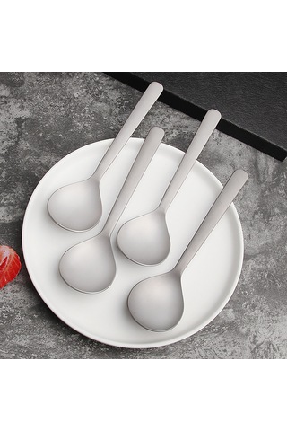 Hombey Titanyum Çatal, Hafif Mutfak Gereci, Doğa Yürüyüşü Ve Piknik İçin Taşınabilir, Gümüş Renkli, 18.2 Cm, 35 Gram