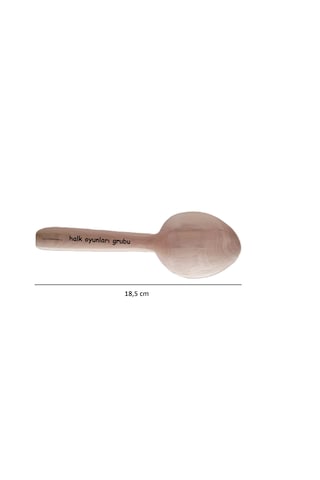 İsme Özel Tasarımlı Şimşir Oyun Kaşığı 18,5 Cm 2 Adet Ahşap