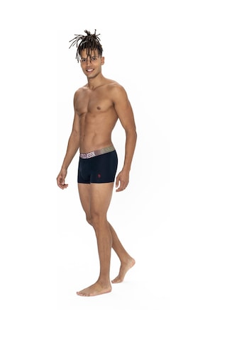 U.s. Polo Assn. Erkek Siyah - Gri Melanj - Lacivert 3 Lü Boxer Siyah - Gri Melanj - Lacivert
