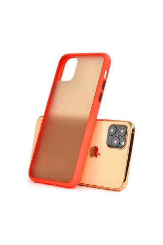 Apple Uyumlu iPhone 11 Pro Max Mat El İzi Yapmayan Kaliteli Kılıf Siyah -