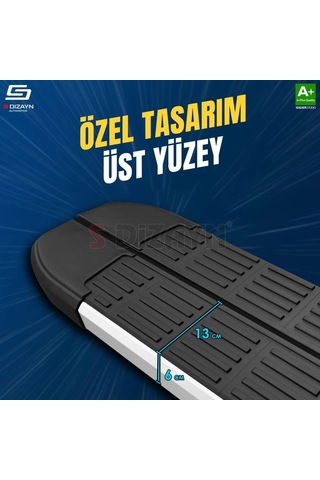 S-dizayn Opel Grandland X 2 Hybrid S-line Aluminyum Yan Basamak 183 Cm 2024 Üzeri A+ Kalite