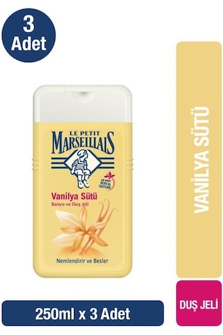 Le Petit Marseillais Vanilya Sütü Banyo ve Duş Jeli 3 x 250 ML