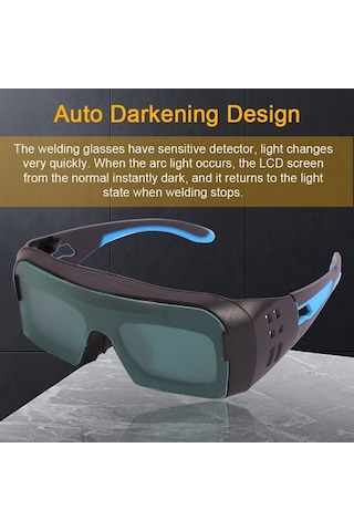 Trendooze Otomatik Kararan Kaynak Gözlüğü: Elektrik, Argon Ark Kaynağı, Pratik Taşınabilir Model