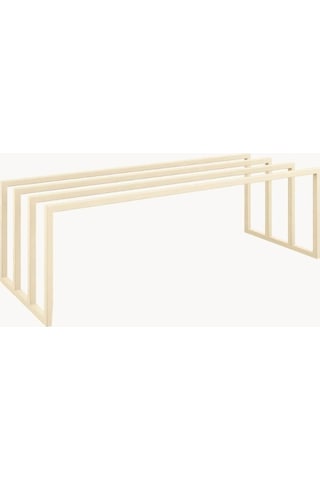 Bovi Metal Profil Ayakkabı Rafı Bej