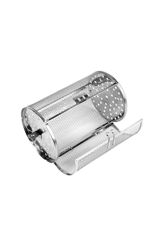 Neevoyu Fırın Uyumlu Paslanmaz Çelik Döner Kavurma Kafesi - Fıstık, Fındık, Kestane, Kuruyemiş Pişirme Aleti 18x12cm Diğer
