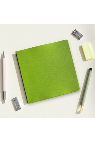 Defter, Noktalı Not Defteri Pu Deri Not Defteri 16,5x16,5 Cm, 96 Yaprak 192 Sayfa , 90 Gr Ivory Kağıt, Esnek Çok Renkli