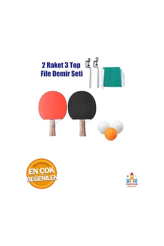 Raket, 3 Top Ve File İle Masa Tenis Seti - Profesyonel Kalitede Spor Ve Eğlence Keyfi