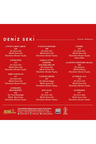 Deniz Seki - Uzun Hikaye CD