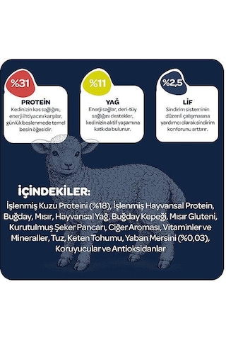 Obivan Kuzu Etli Ve Yaban Mersinli Yetişkin Kedi Maması 2 Kg