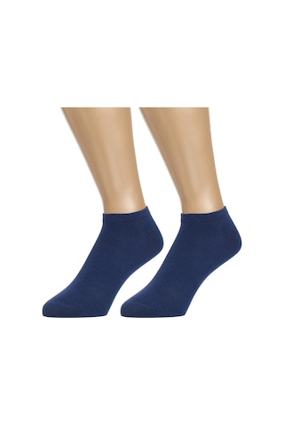 Ozzy Socks 5 Çift Dikişsiz Pamuklu Lacivert Unisex Patik Çorap Yazlık Dayanı Lacivert