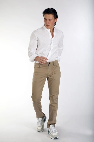 252 Lcm 221002 Jagger Lee Cooper Erkek Dokuma Pantolon Bej