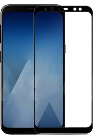 Samsung Uyumlu Galaxy A7 2018 Zore Kenarları Kırılmaya Dayanıklı Cam Ekran Koruyucu