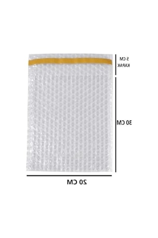 Bantlı Baloncuklu Torba 20x30 Cm + 5 Cm Kapak, 50 Adet Paket Açık Indigo