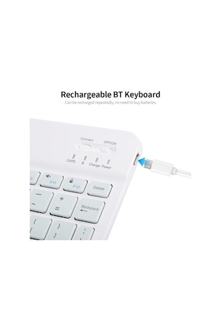 Apple İpad Air 4.nesil 10.9 2022 Uyumlu Kablosuz Bluetooth Klavye+mouse Set