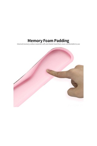 Besthome1 Erzurum Ergonomik Klavye Ve Fare Wrist Pad Seti - Lycra Yüzeyli Hafıza Köpüğü - Gri