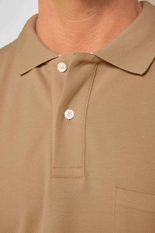 Tudors Erkek Regular Fit Klasik Kesim %100 Pamuk Düz Pike Kahverengi Polo Yaka Tişört-33756 Kahverengi