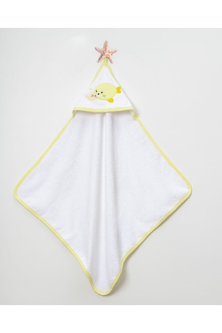 Balinalı Bornoz Takımı 1-2 Yaş Beyaz - Sarı