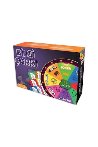 Bilgi Çarkı Eğitici Ve Eğlenceli 84 Soru Kartlı Genel Kültür Ve Zeka Kutu Oyunu