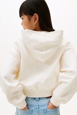 Kız Çocuk Tommy Puff Prınt Zıp Thru Hoodıe Sweatshirts Ivory Silk
