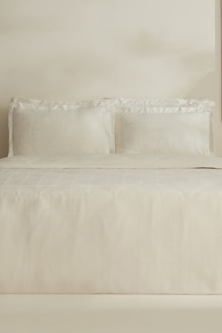 Karaca Home Royale Çift Kişilik Nevresim Takımı Beyaz Beyaz