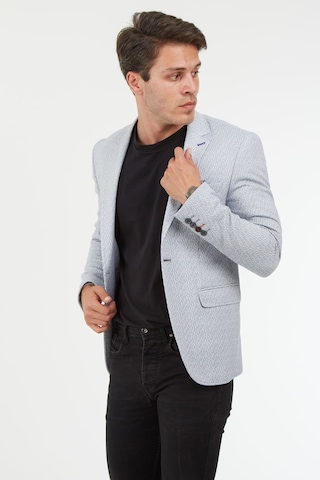 Sposo 5127 Dar Kalıp Yarım Astarlı Gri Erkek Blazer Ceket Gri