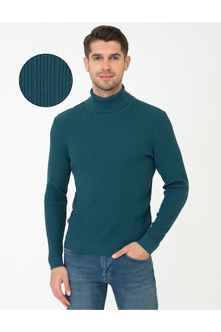 Pierre Cardin Erkek Petrol Triko Kazak 50241468-vr102 Petrol