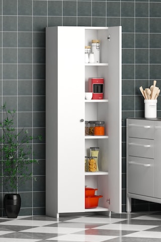 Ed Pet Dizayn Modüler 5 Katlı 2 Kapaklı Çok Amaçlı Dolap Beyaz