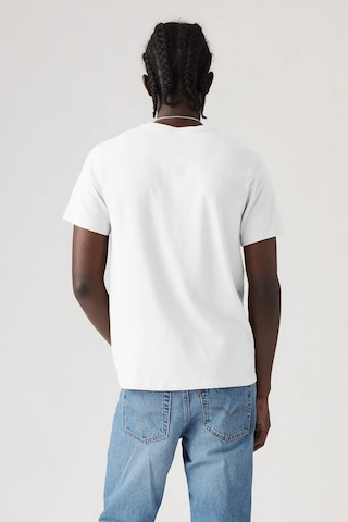 Levi's Erkek Bisiklet Yaka Düz Beyaz Cepli Relaxed The Pocket Tişört - 001tt0001 001