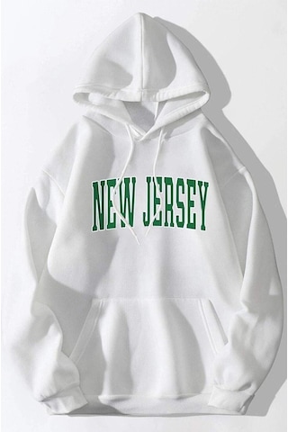 Altamira Unisex Newjersey Baskılı Oversize Kapşonlu Sweatshirt 001