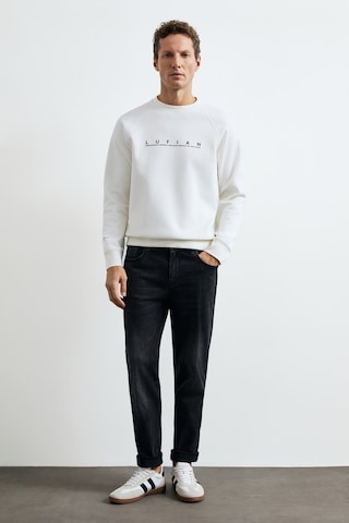 Lufian Cooper Erkek Sweatshirt Kırık Beyaz Kırık Beyaz 112030198100510