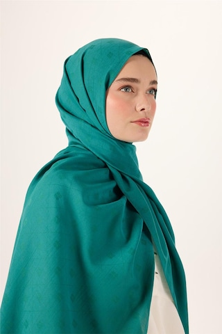 Silk Home Pamuk Polyester Liva Şal Yeşil Düz Dokulu Nefes Alan 90x200 Çok Renkli