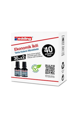 Eddıng Tahta Kalemi Mürekkebi Siyah 2 Li Bt-30
