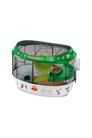 Hamster Kafesi, Stadyum Kemirgen Kafesi, Küçük Hayvan Kafesi, Hamster Aksesuarı Dahil, 50 X 34 X Y 33 Cm