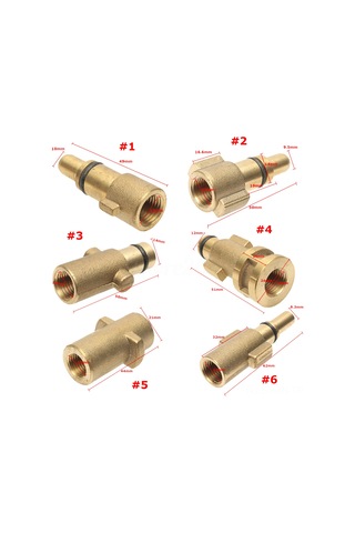 Kosona Black&decker Uyumlu Bakır Yüksek Basınç Köpük Sprey Ağızlığı - Araç Temizliği Nozzle 200-280 Bar