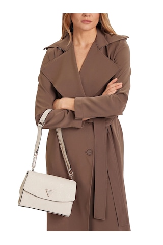 Guess Cresidia 4g Ve Peony Logolu Mini Çapraz Çanta Bej