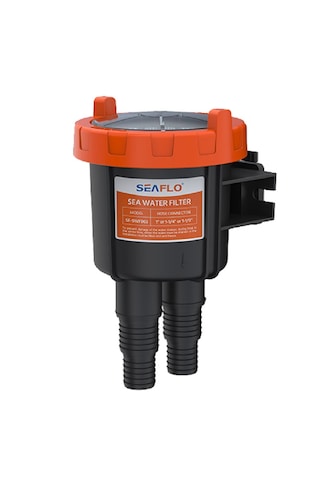 Seaflo Tekne Deniz Suyu Filtresi. Alttan Giriş. 25-32-38mm