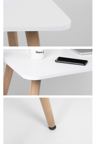 Flora Max 120x65 Beyaz / Çalışma Masası / Bilgisayar Masası / Ders Çalışma Masası / Öğrenci Masası Beyaz