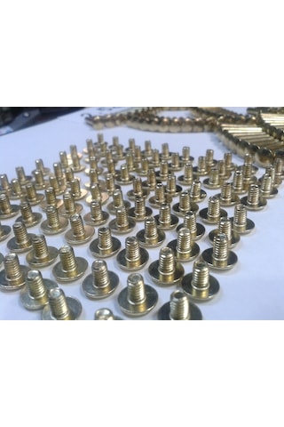 4 CM Dosya Klasör Menü Sunum Kartela Vidası Sarı 100 Adet