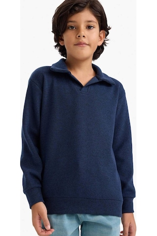 Defacto Erkek Çocuk Apaş Yaka Sweatshirt G3672a825cwnv256 Lacivert-nv256