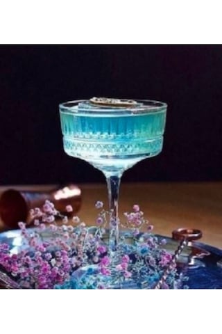 Elysia 12'l Şampanya Bardağı 260cc Elysia Ayaklı Kadeh Bardak Sunum Kadehi 12 Adet Şeffaf