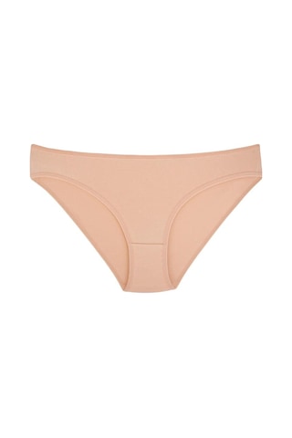 Sebatingo Kadın Külot Bikini Pamuklu Ten Rengi 7 Li Paket